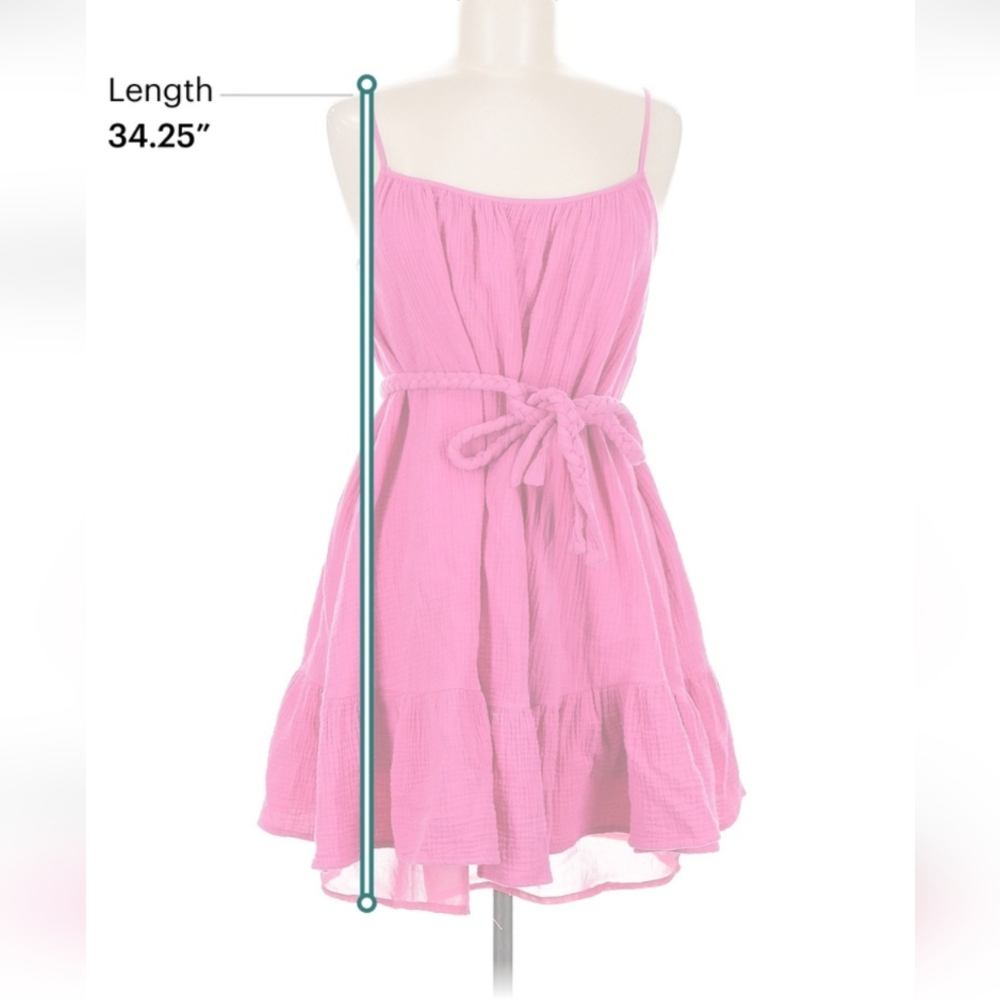 Lulu's Medium Dress Hot Pink - Picture 3 of 4